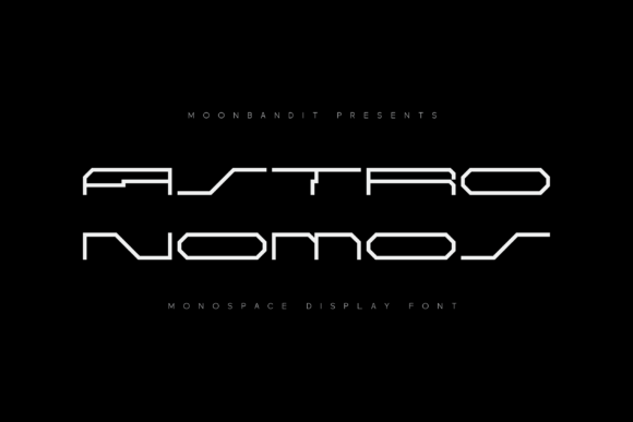 Astro Nomos Font: Futuristic Display Type for Makers