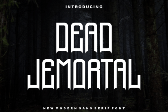 Dead-jemortal Font: Bold Display Typography for Web Design