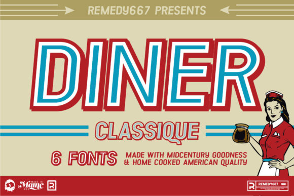 Diner Classique Font Review: Mid-Century Display Type