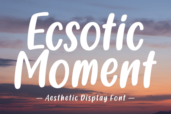 Ecsotic Moment Font: Elevating Handmade Labels