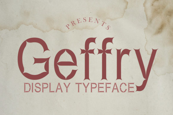 Geffry Font: Bold Retro Style for Handmade Products