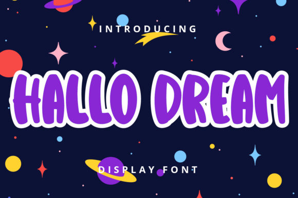 Hallo Dream Font: A Playful Display Typeface for Branding