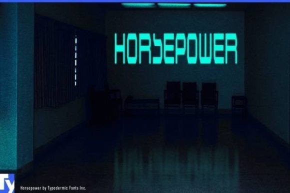 Horsepower Font: A Display Typeface for Digital Campaigns
