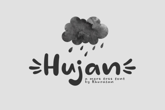 Hujan Font: A Modern Display Typeface for Web Design