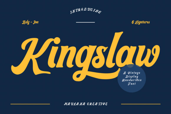 Kingslaw Font Review: Retro Display Type for Web Design