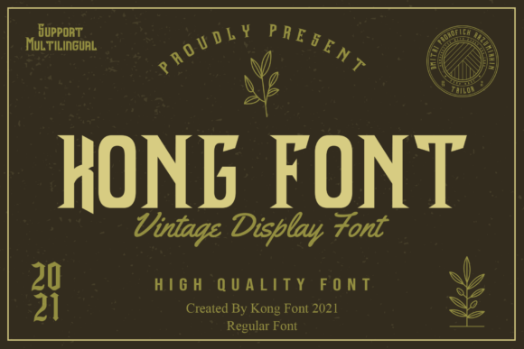 Kong Font: A Bold Display Typeface for Web Design