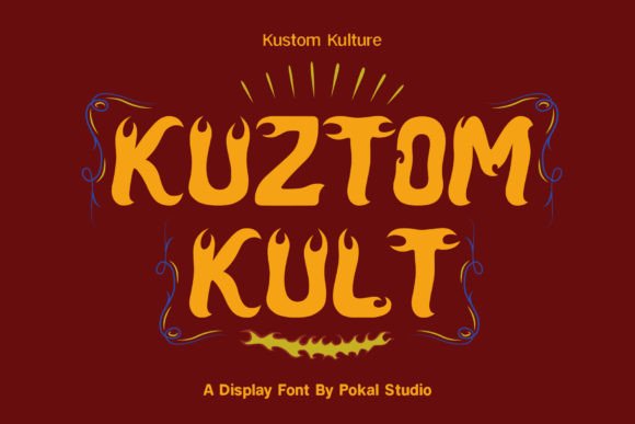 Kuztom Kult Font: Adding Authentic Style to Small Business Branding