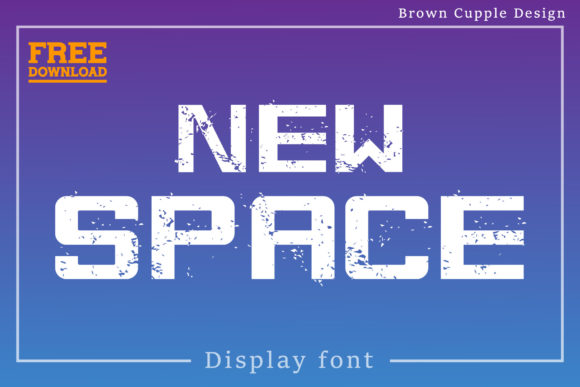 New Space Font: A Techno Display Typeface for Makers