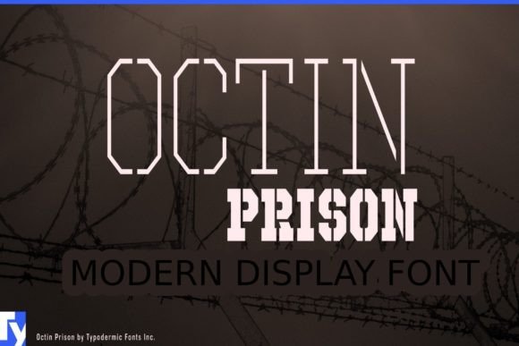 Octin Prison Font: Bold Typography for Makers
