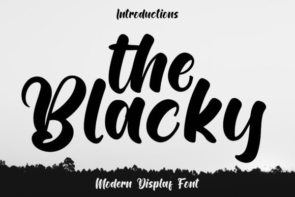 The Blacky Font: A Display Typeface for Branding