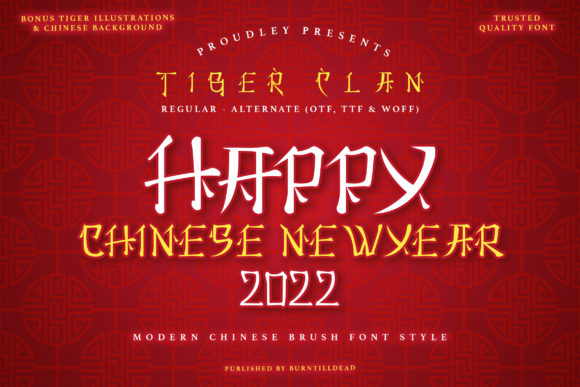 Tiger Clan Font: Stylish Oriental Display Typography for Makers