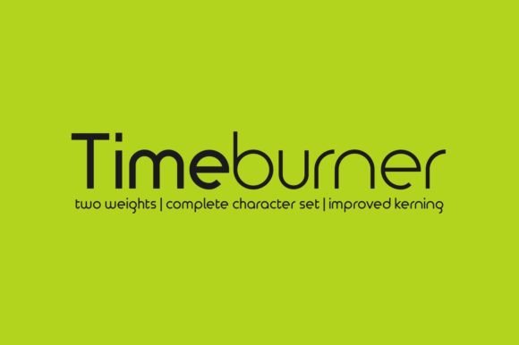Timeburner Font: Modern Display Typography for Web Design